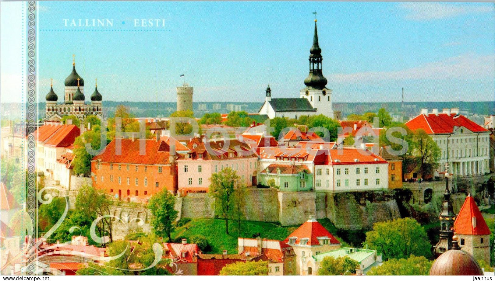 Tallinn - View of Old Tallinn - 1 - Estonia - unused - JH Postcards