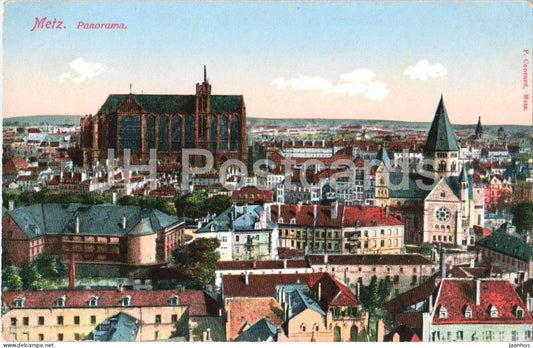 Metz - Panorama - Feldpost - Military mail - Fuss Artillerie Regiment 12 - old postcard - 1915 - France - used - JH Postcards