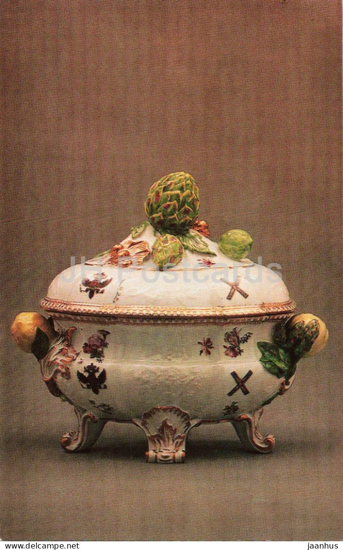 Meissen - Saint Andrew Service Tureen - porcelain - German decorative art - 1975 - Russia - USSR - unused - JH Postcards