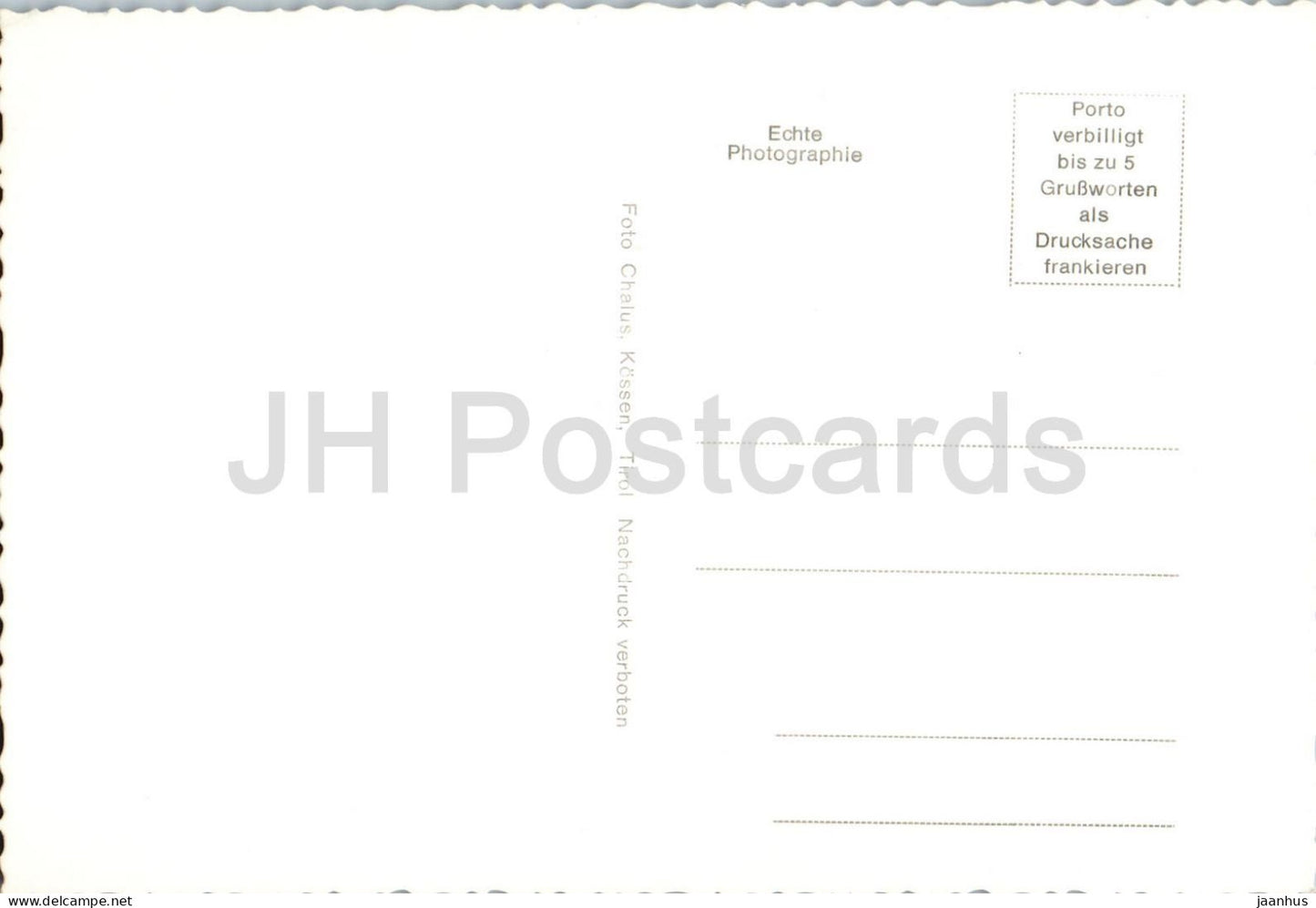 Stripsenjoch 1580 m dans le Kaisergebirge - Tyrol - Alpes - montagnes - vieille carte postale - Autriche - non utilisée 