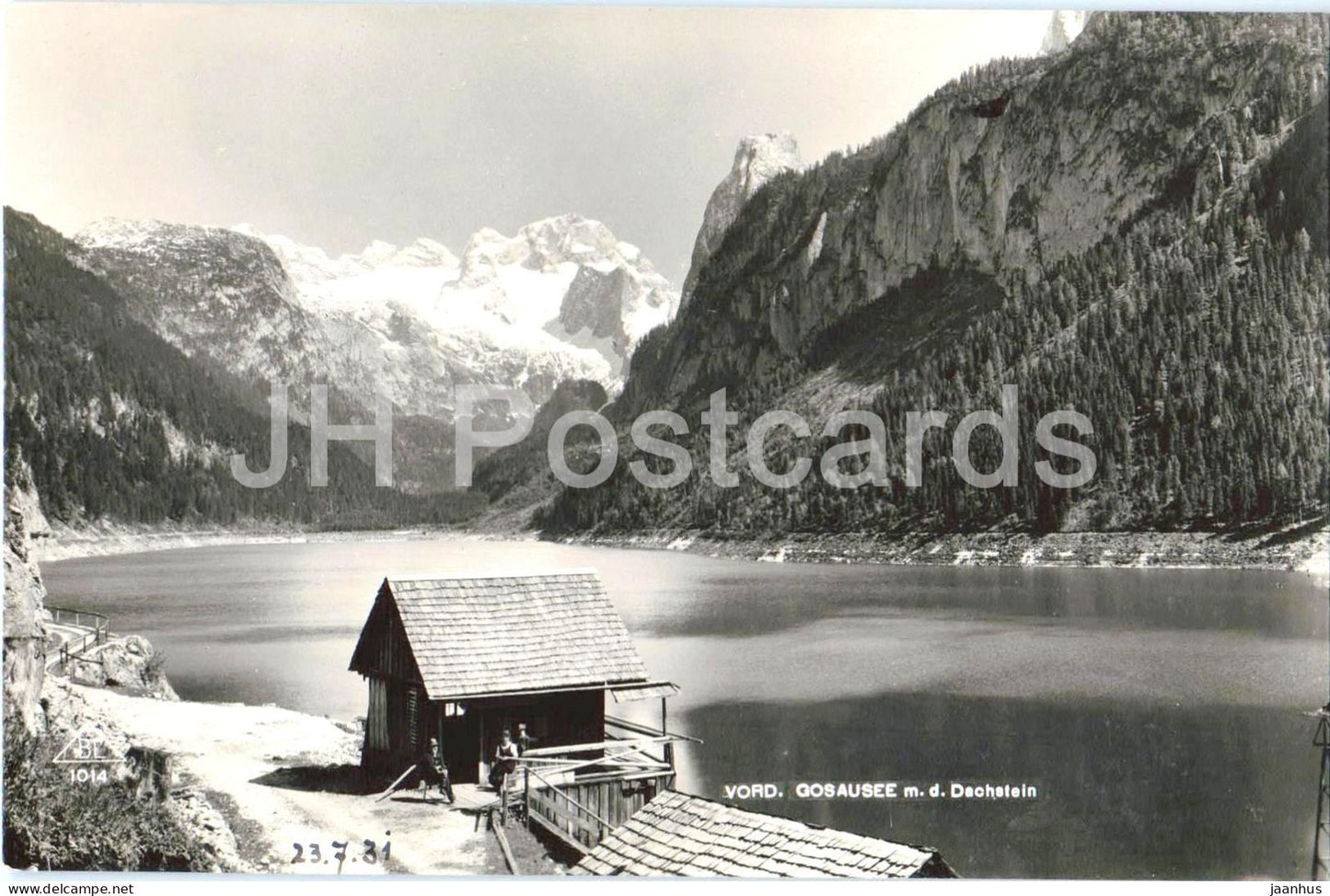Vord. Gosausee m. d. Dachstein - Nr. 25 - old postcard - 1931 - Austria - unused - JH Postcards