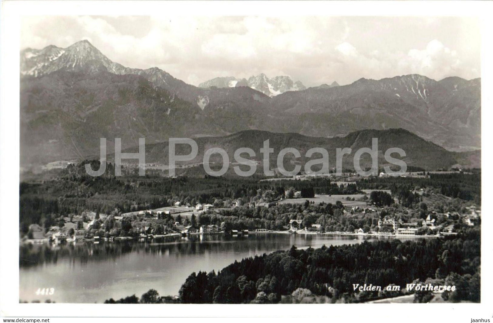 Velden am Worthersee - Carinthia landscape view - 4413 - old postcard - 1938 - Austria - used - JH Postcards