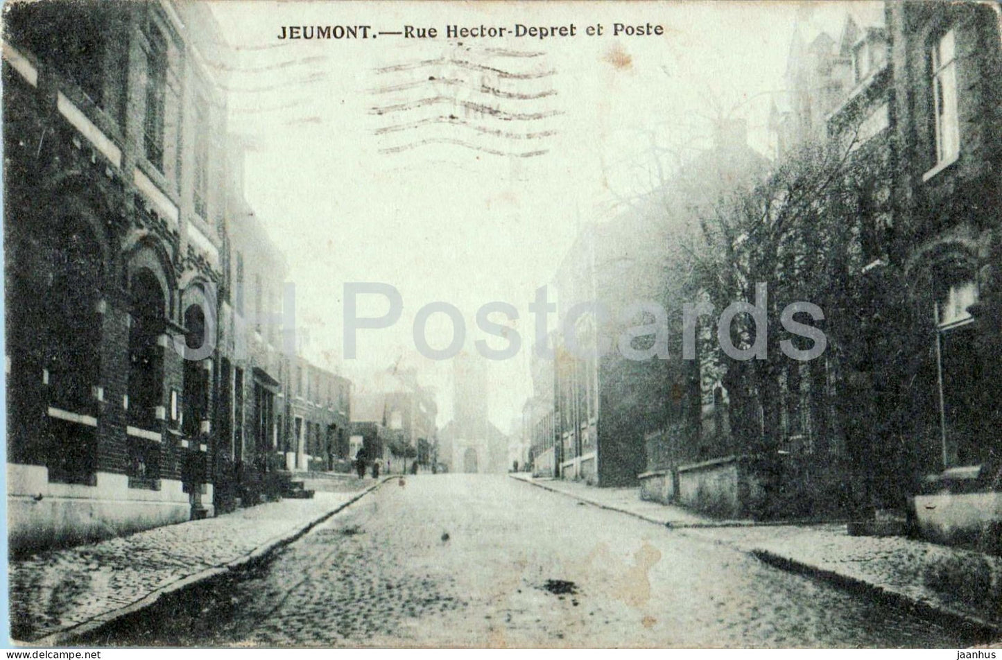 Jeumont - Rue Hector - Depret et Poste - Feldpost - Deutsche Militar Eisenbahn - old postcard - 1915 - France - used - JH Postcards