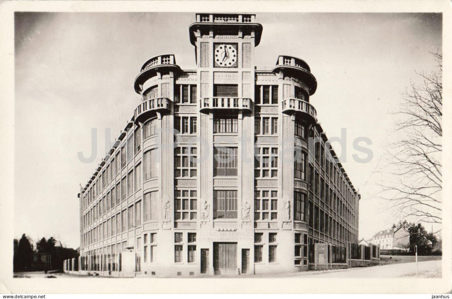 Besancon-les-Bains - Ecole Nationale d'Horlogerie - National School of Watchmaking - 4212 - old postcard - France - used - JH Postcards