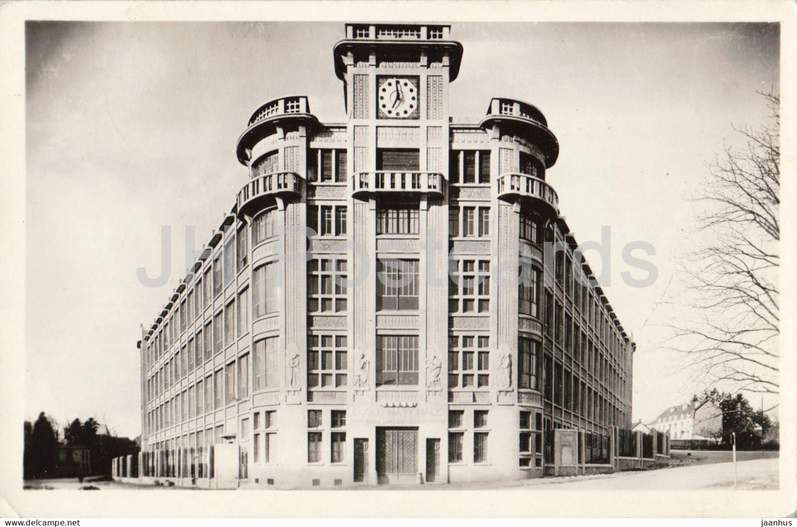 Besancon-les-Bains - Ecole Nationale d'Horlogerie - National School of Watchmaking - 4212 - old postcard - France - used - JH Postcards