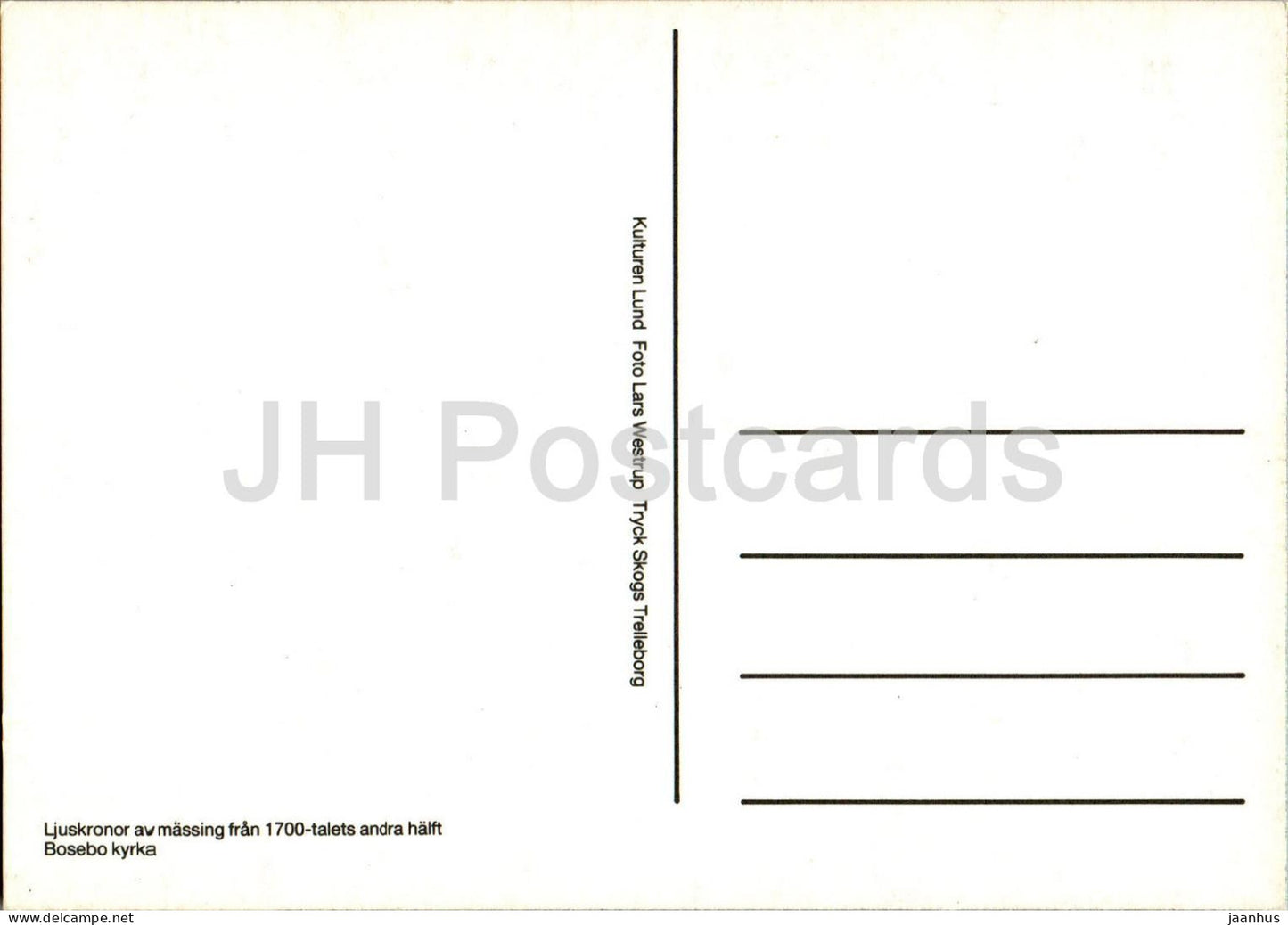 Bosebo Kyrka - 1109 - Suède - inutilisé 