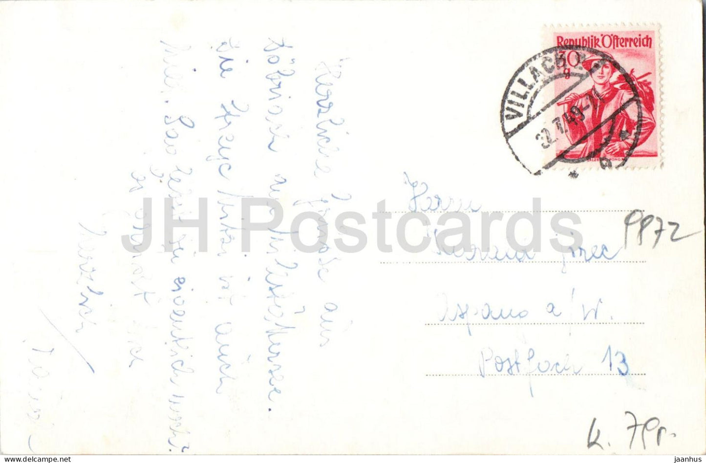 Dobriach am Millstattersee - Karnten - Strand mit Glanz - lac - village - montagnes - 1819 - 1949 - Autriche - utilisé 