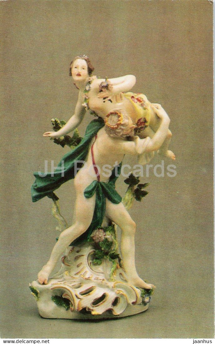Meissen - Rape of Proserpina - porcelain - German decorative art - 1975 - Russia - USSR - unused - JH Postcards
