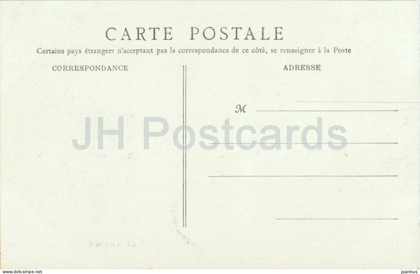 Fontainebleau - Salon d’attente - Waiting Room - ornate interior with chandeliers old postcard - France - unused