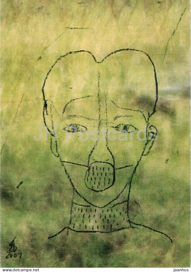 drawing by Lilo C. Karsten - Escrava Anastacia - Zeichnung - German art - 2001 - Germany - unused - JH Postcards