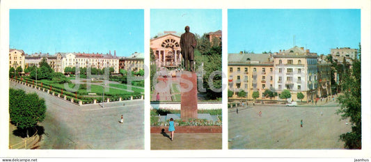 Cherepovets - monument to Lenin - Metallurgists square - 1977 - Russia USSR - unused - JH Postcards