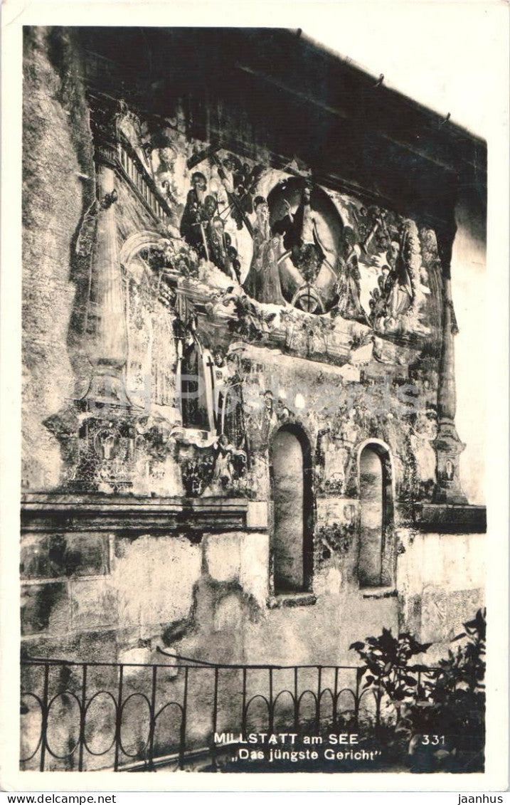 Millstatt am See - Das jungste Gericht - church fresco - religious art - 331 - 1935 - Austria - used - JH Postcards