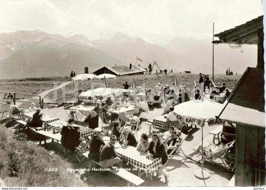 Alpengasthaus Hochjoch - Schruns im Montafon - mountain restaurant - people Alps 11602 - old postcard - Austria - unused - JH Postcards