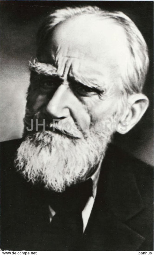 George Bernard Shaw - Irish playwright portrait - 1979 - Russia - USSR - unused - JH Postcards
