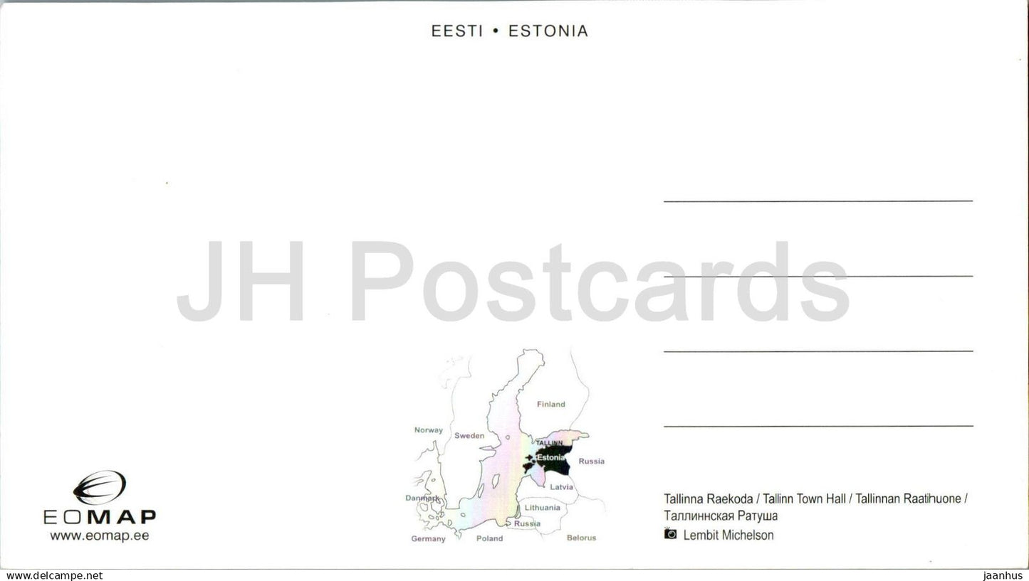 Tallinn - Hôtel de ville de Tallinn - Vieille ville - Estonie - inutilisé 