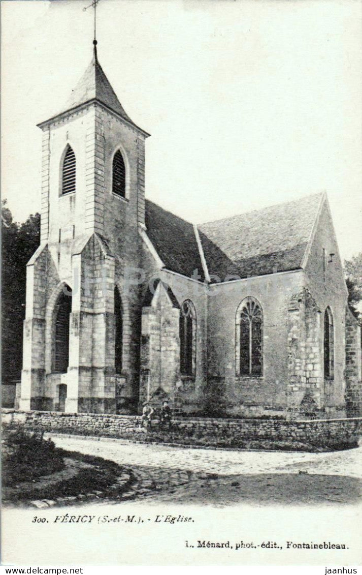 Fericy - L’Eglise - The Church - 300 - old postcard - France - unused - JH Postcards