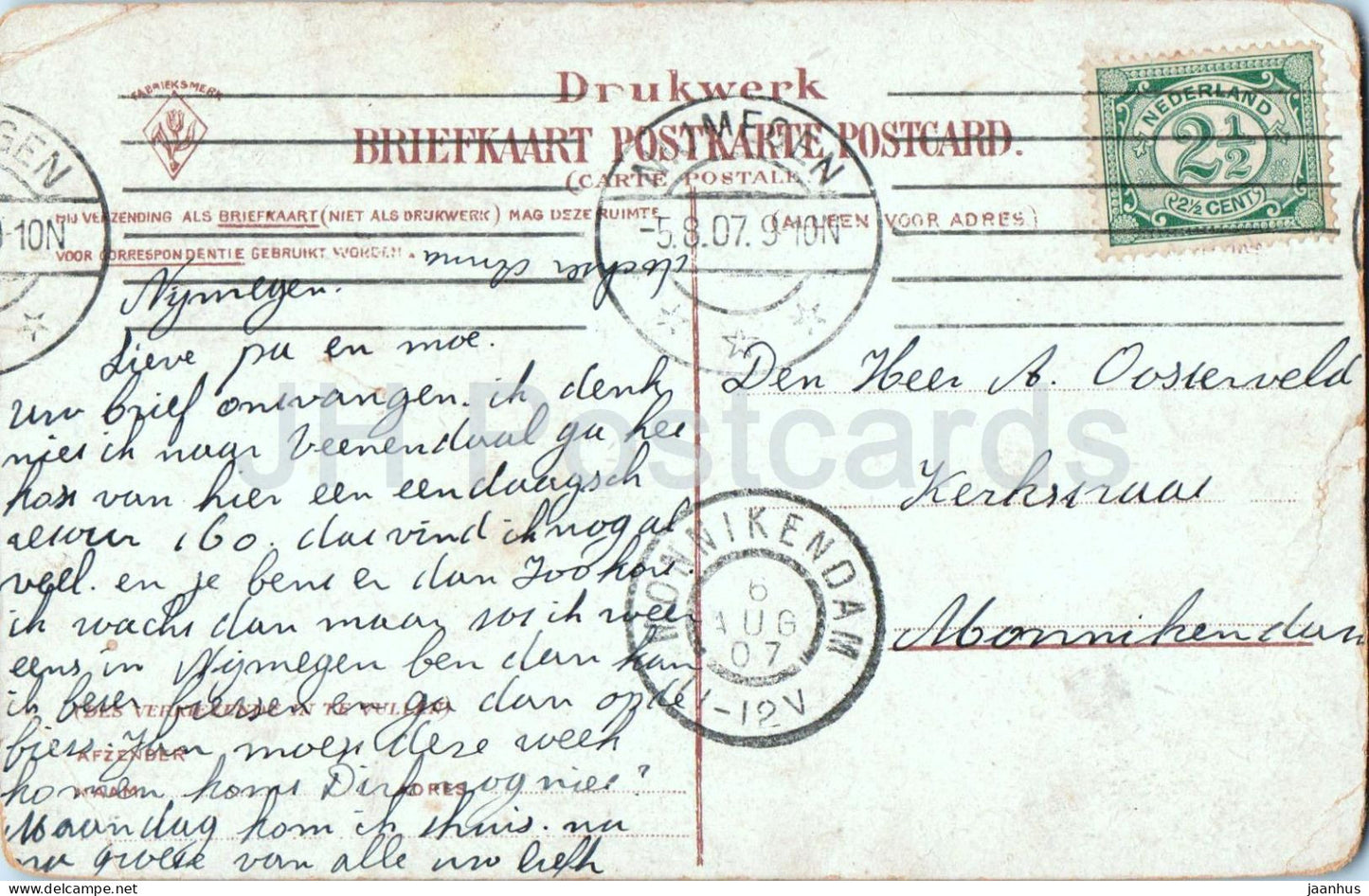 Nijmegen - Kapel St. Yalkhof - Chapel - 1907 - old postcard - Netherlands - used