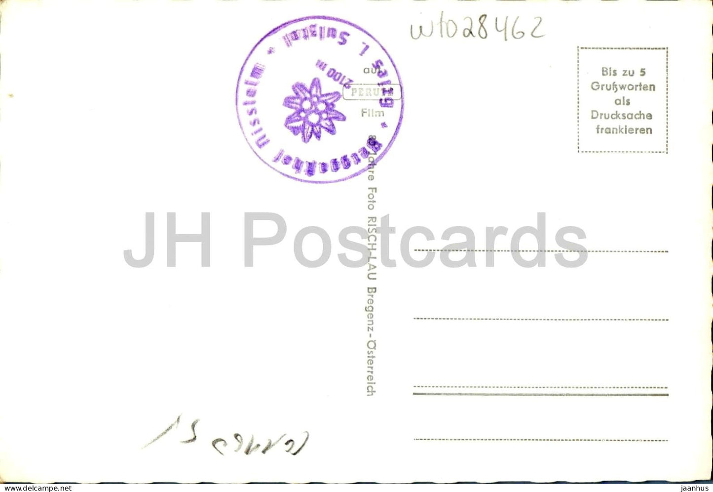 Gamskogl - Gipfelkreuz mit Blick ins vordere Otztal - cross - Alps - hikers - 13849 - old postcard - Austria - unused