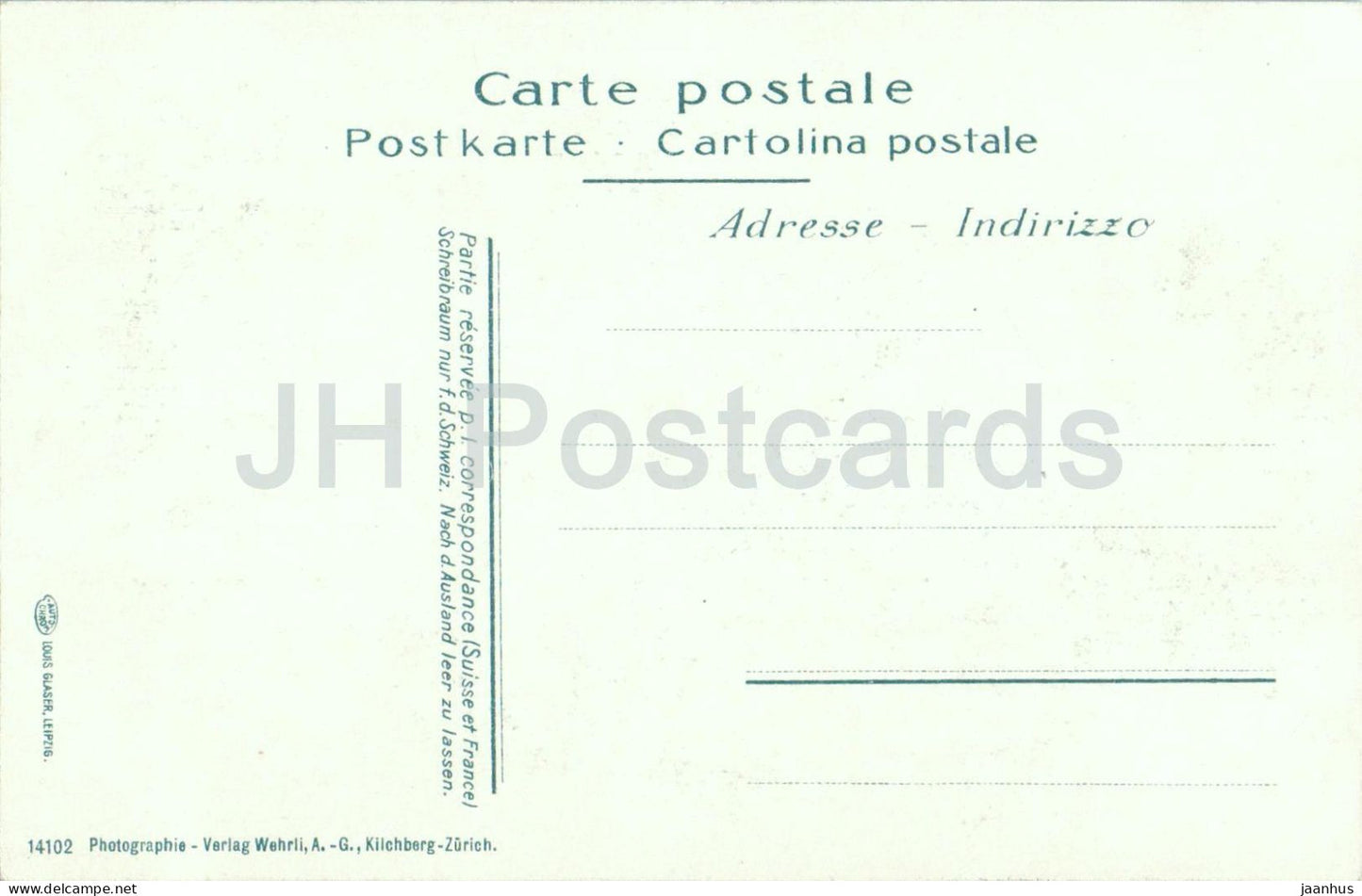 Zurich - Der Zurich See aus der Vogelschau - 14102 - old postcard - 1907 - Switzerland - unused