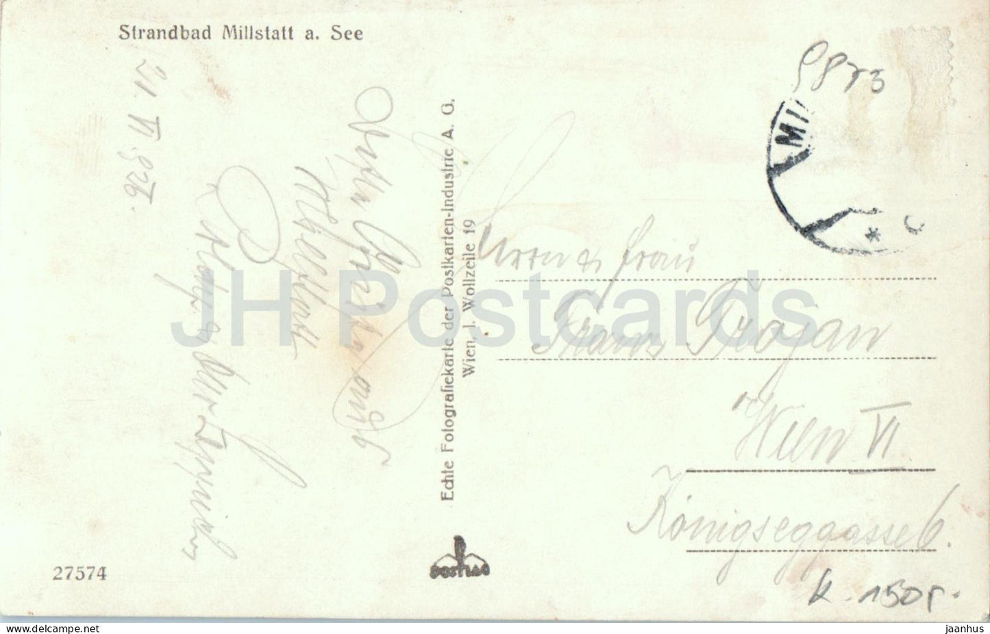 Strandbad Millstatt a. See - plage - lac - 27574 - 1926 - Autriche - d'occasion 