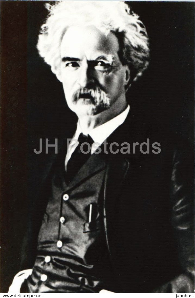 Mark Twain - American writer portrait - literature - 1979 - Russia - USSR - unused - JH Postcards