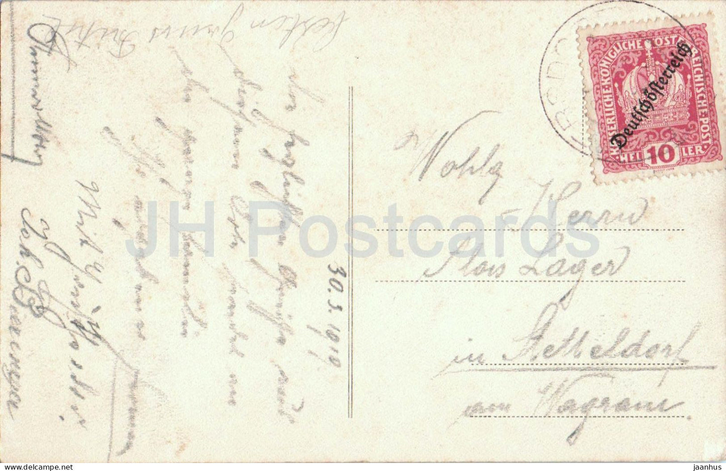 Maria Laach am Jauerling 959 m - Wachau - old postcard - 1919 - Austria - used