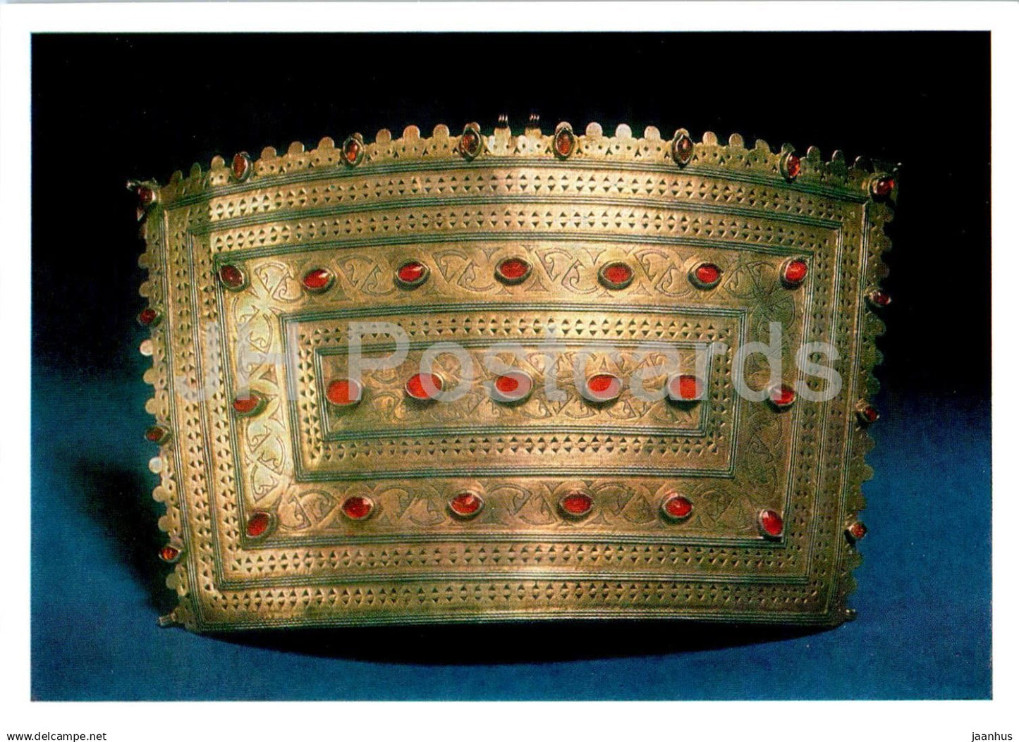 Turkmenian Jewelry - Headdress decoration The Tekke - Turkmenian Art - 1985 - Turkmenistan USSR - unused - JH Postcards