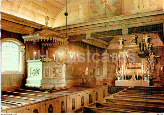 Lund - Kulturen - Interior av Bosebo Kyrka - church - 833 - Sweden - unused - JH Postcards