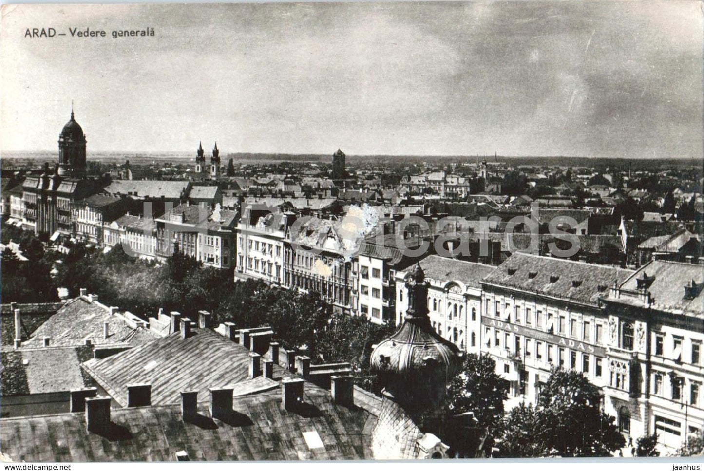 Arad - Vedere generala - General view - city panorama - 1959 - Romania - used - JH Postcards