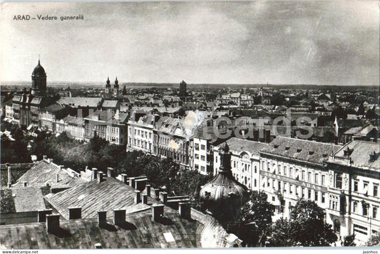 Arad - Vedere generala - General view - city panorama - 1959 - Romania - used - JH Postcards