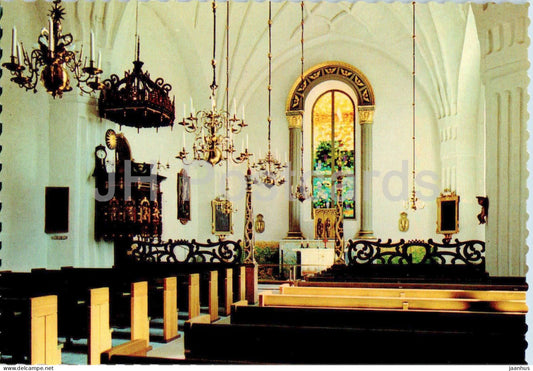 Kalix - Interior av Nederkalix Kyrka - church - 687 - Sweden - unused - JH Postcards