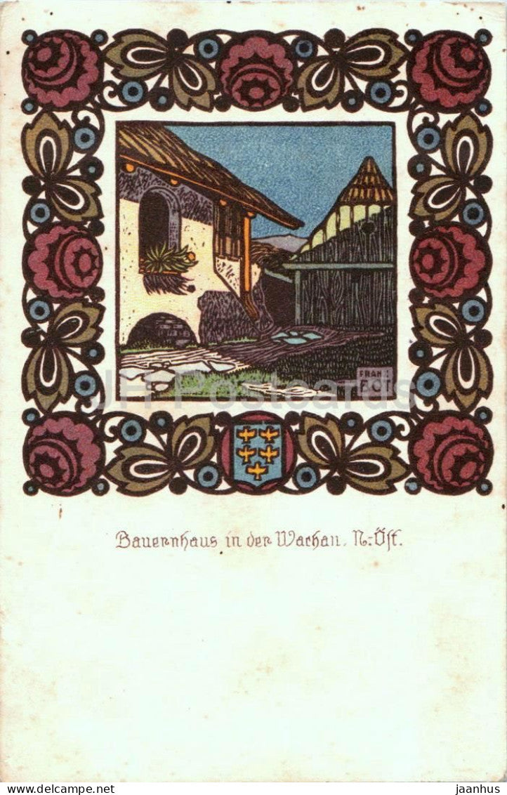 Bauernhaus in der Wachau - N.-Öst. - folk art - farm house - rural - 1910 - Austria - used - JH Postcards