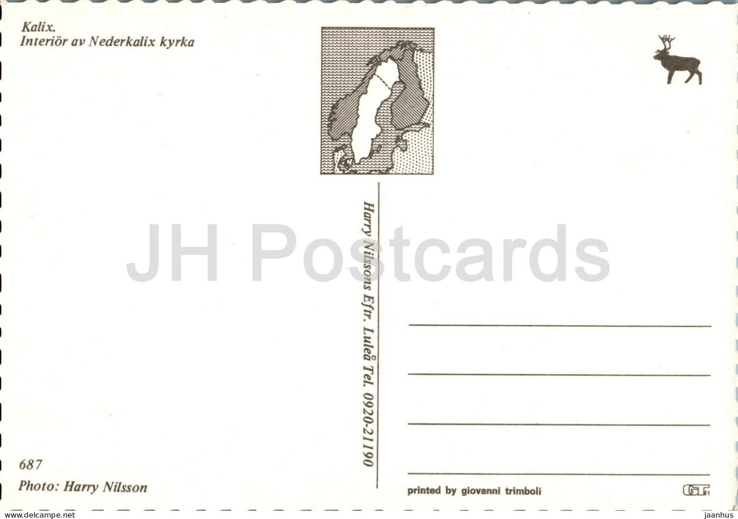 Kalix - Interior av Nederkalix Kyrka - church - 687 - Sweden - unused