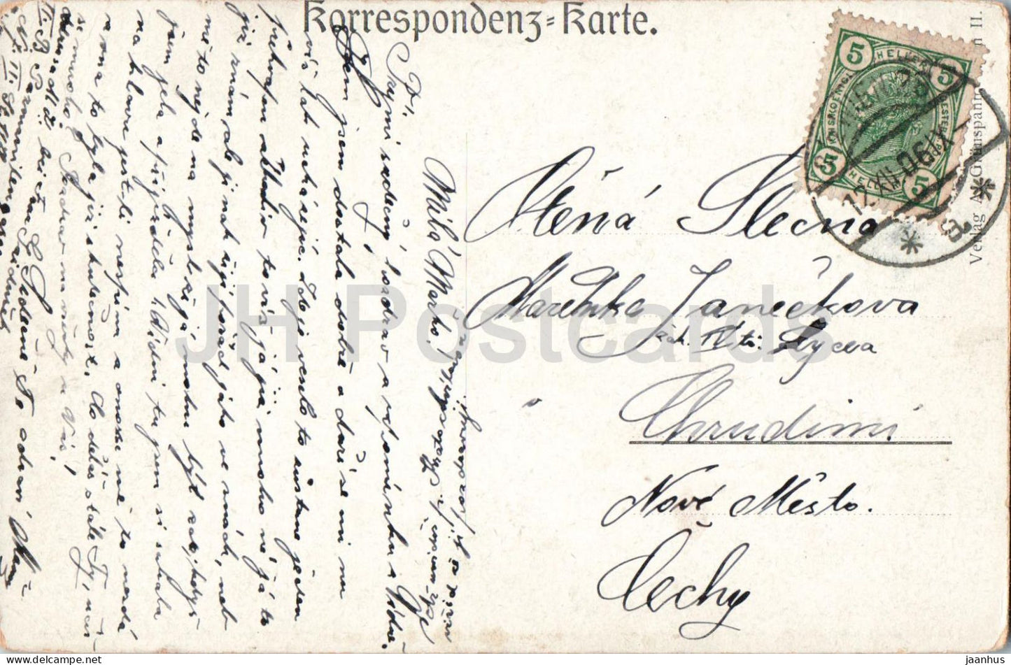 Wien - Vienna - Parlament - parliament building - square - old postcard - 1906 - Austria - used