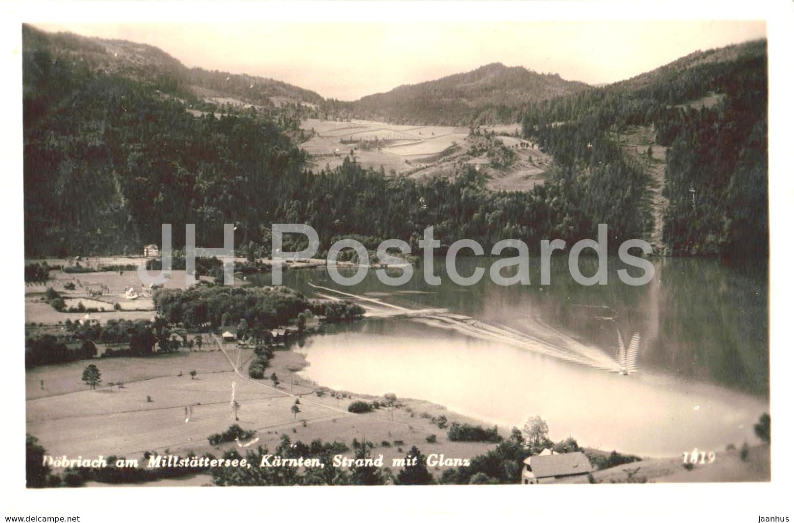 Dobriach am Millstattersee - Karnten - Strand mit Glanz - 1819 - old postcard - 1936 - Austria - used - JH Postcards