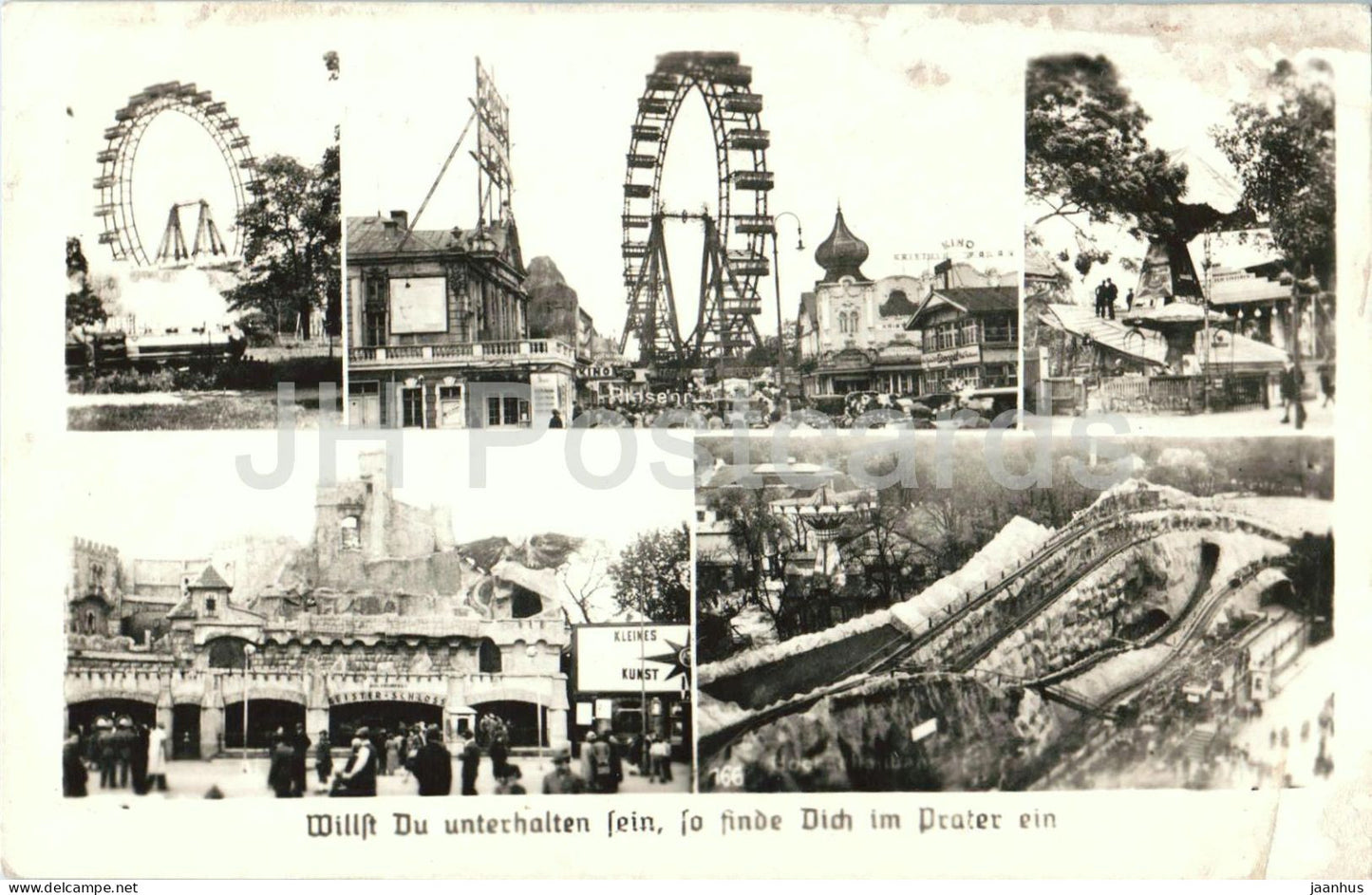 Wien - Vienna - Willst Du unterhalten sein so finde Dich im Prater ein - 13547- old postcard - 1942 - Austria - used - JH Postcards