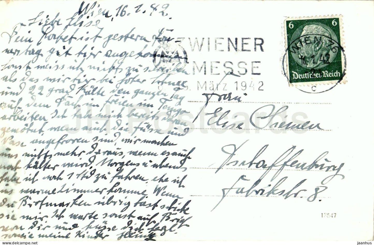 Wien - Vienna - Willst Du unterhalten sein so finde Dich im Prater ein - 13547- old postcard - 1942 - Austria - used