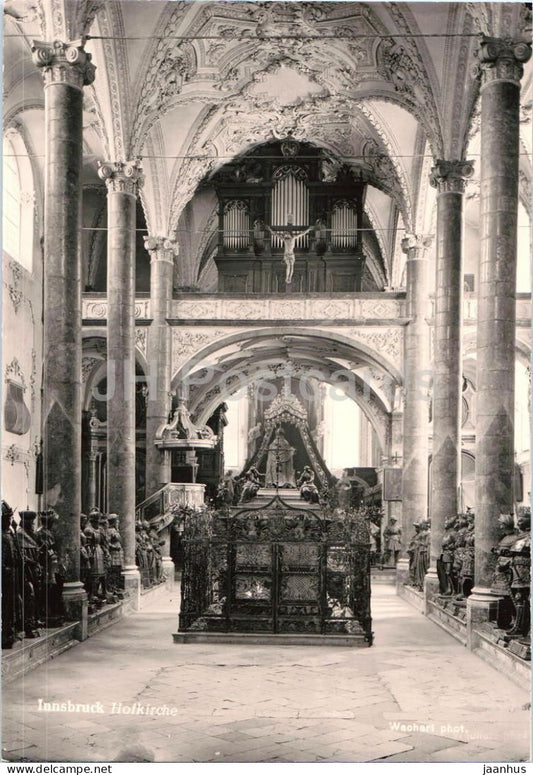 Innsbruck - Hofkirche - interior - 83723 - old postcard - Austria - unused - JH Postcards
