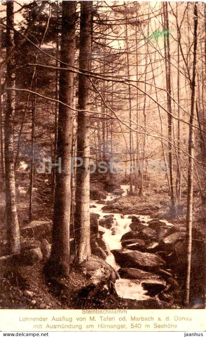 Steinbachklamm - Lohnender Ausflug von M. Taferl od. Marbach a. d. Donau - old postcard - Austria - used - JH Postcards