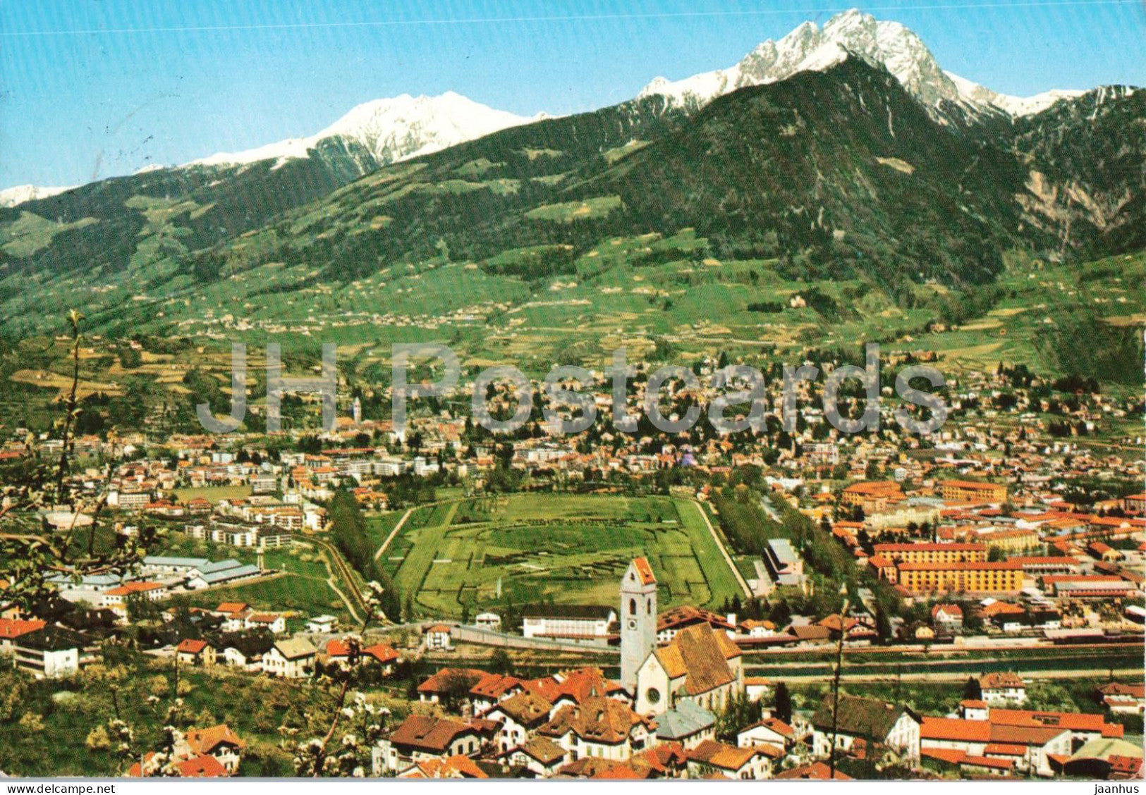 Marlengo presso Merano - Alto Adige - Marling bei Meran - Alps - mountains - town - 70/52 - Italy - used - JH Postcards