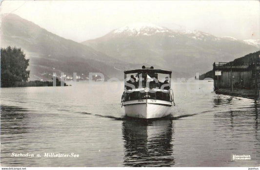 Seeboden a. Millstatter-See - boat - lake - mountains - No. 631/180 - old postcard - 1940 - Austria - used - JH Postcards