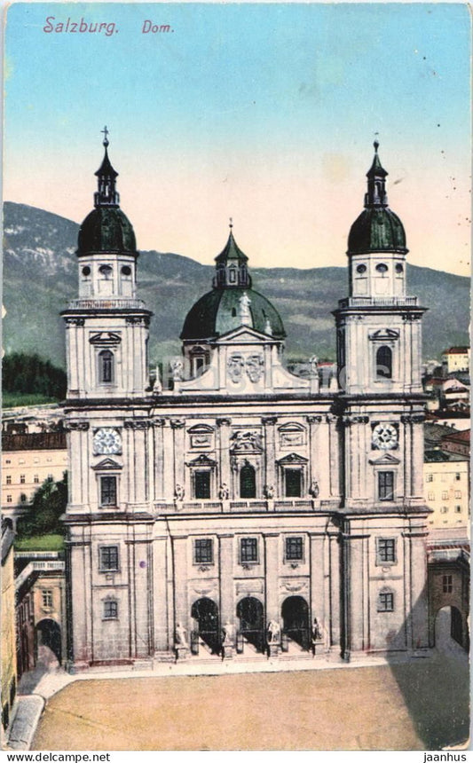 Salzburg - Dom - cathedral - 44 - old postcard - Austria - unused - JH Postcards