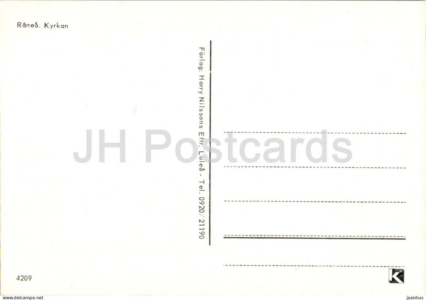 Ranea Kyrkan - église - 4209 - Suède - inutilisé 
