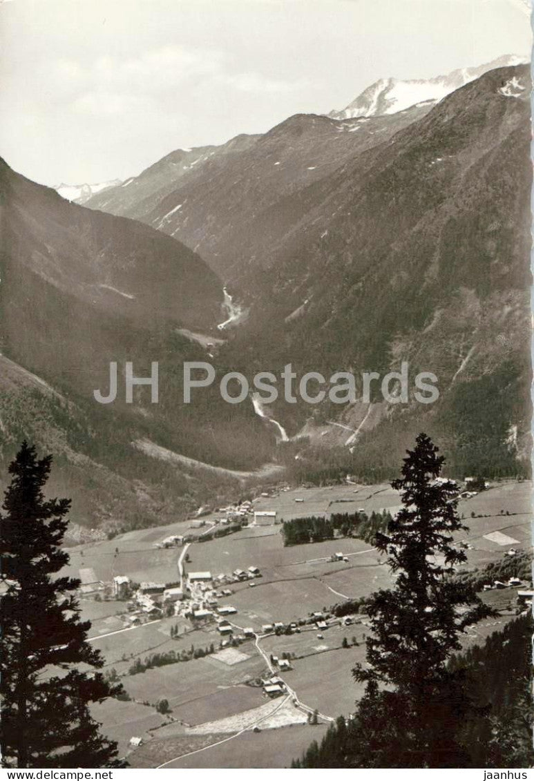 Krimml 1076 m mit den Wasserfallen - village - mountains - K 41 - 1964 - Austria - used - JH Postcards