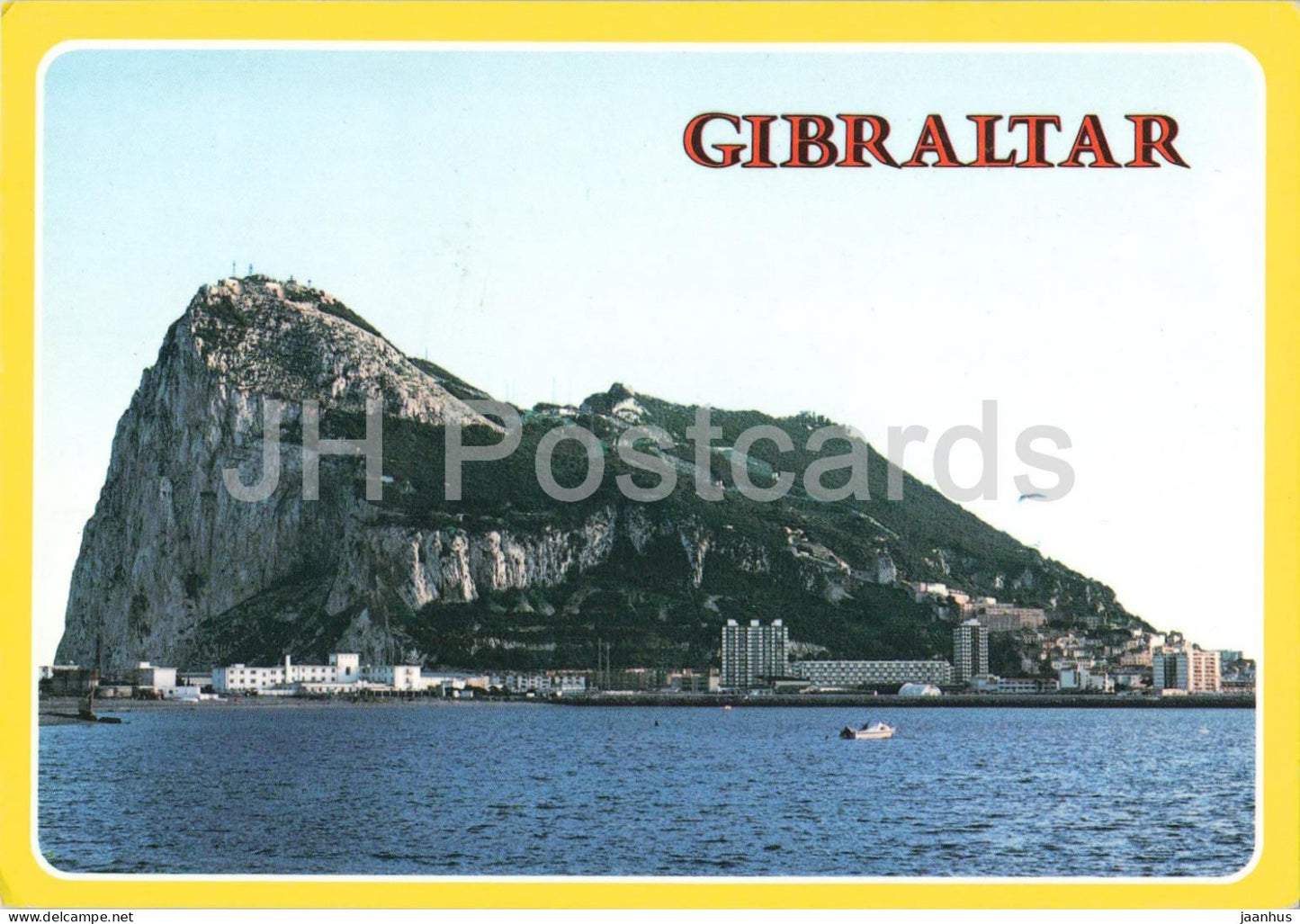 Gibraltar - Rock from Spanish mainland - 1 - Gibraltar - unused - JH Postcards