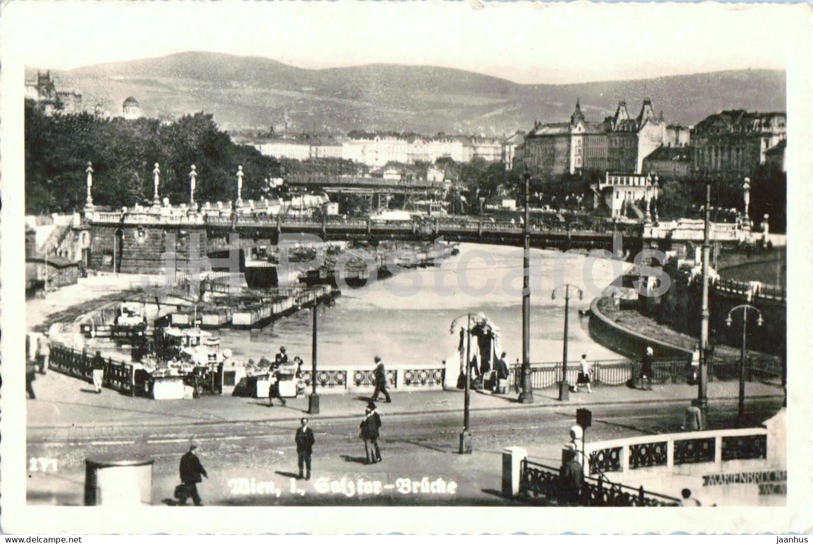 Wien - Vienna - Salztorbrucke - bridge - old postcard - 1942 - Austria - used - JH Postcards