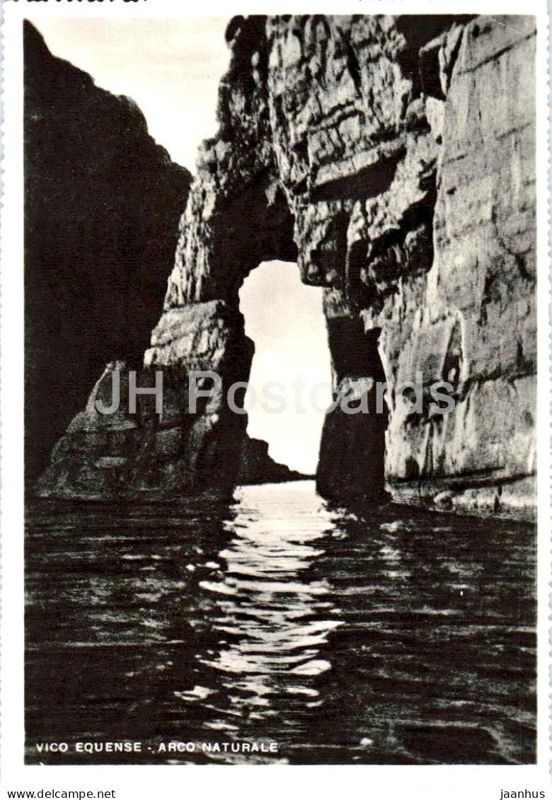 Vico Equense - Arco Naturale - Natural Arch - old postcard - rock formation - sea - 1959 - Italy - used - JH Postcards