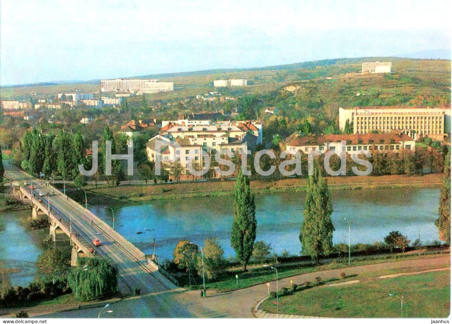Uzhhorod - Bridge over the Uzh River - postal stationery - 1981 - Ukraine USSR - unused - JH Postcards