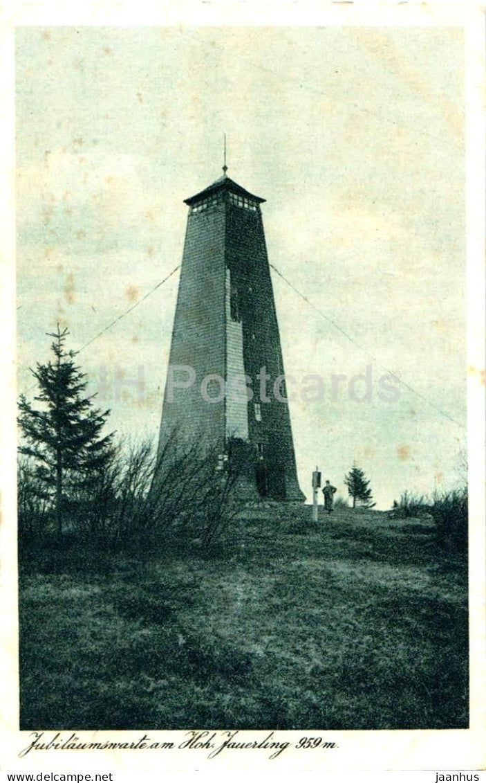 Jubilaumswarte am Hoh Jauerling  959 m - Hochster Punkt der Wachau - No. 43 - old postcard - Austria - unused - JH Postcards