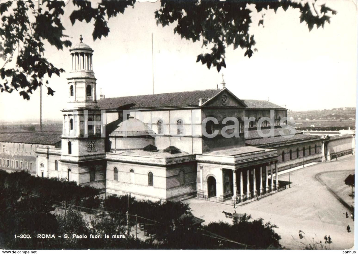 Roma - Rome - S. Paolo fuori le mura - St. Paul Church Outside the Walls - 1-300 - old postcard - Italy - used - JH Postcards